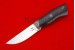 Нож Томск (95Х18, литье мельхиор, чёрный граб)